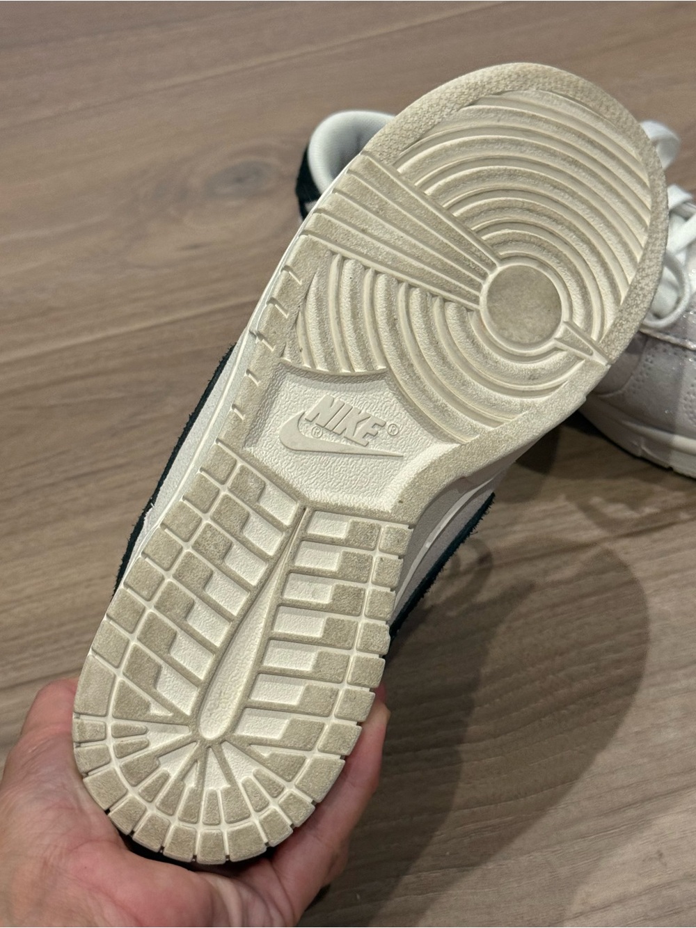 Women’s Nike White Shimmer Dunk - Picture 4 of 8